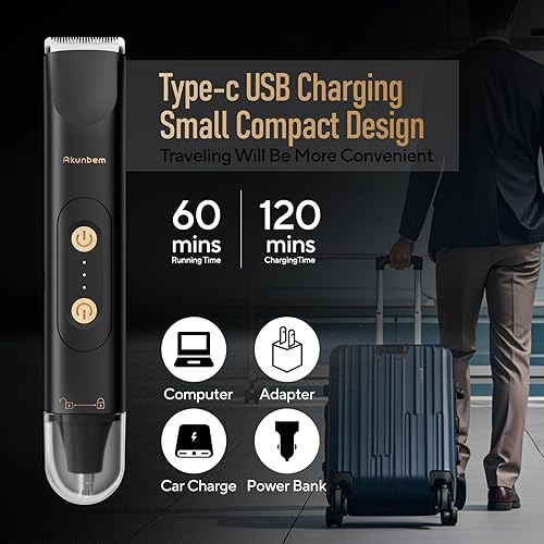 Miniatura 4 de Afeitadora eléctrica de ingle y vello corporal para hombres, recortadora de bikini para mujeres, afeitadora eléctrica de bolas, púbica, IPX7 Negro