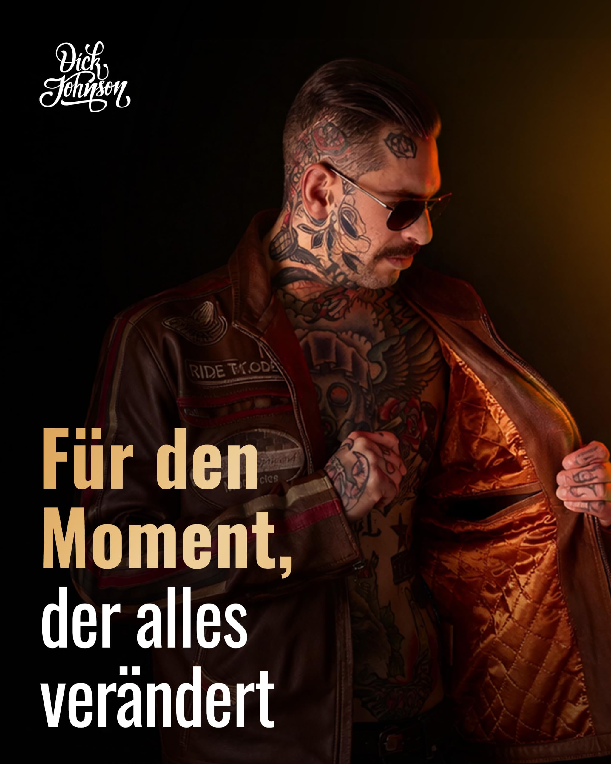 Dick Johnson Eau de Parfum Herren 50 ml – Parfüm Männer mit Whiskey Vanille-Duft – Signature Serpent Herrenduft intensiv maskulin – Parfum Geschenk für Männer – Eau de Parfum Made in Finnland