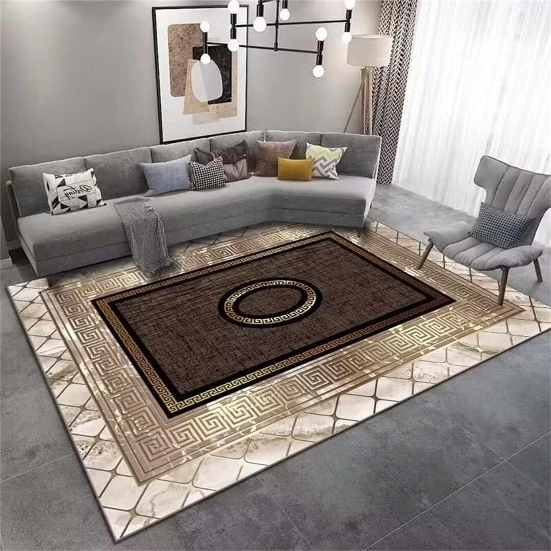 Tapis de salon gris 80x120cm idéal pour décoration maison et chambre d'ado
