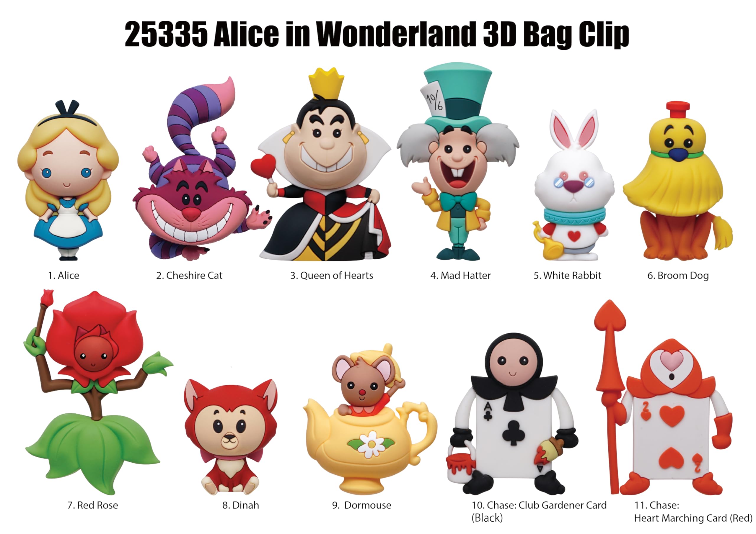Amazon.com: Disney Alice in Wonderland 3D Foam Bag Clip, Series 2