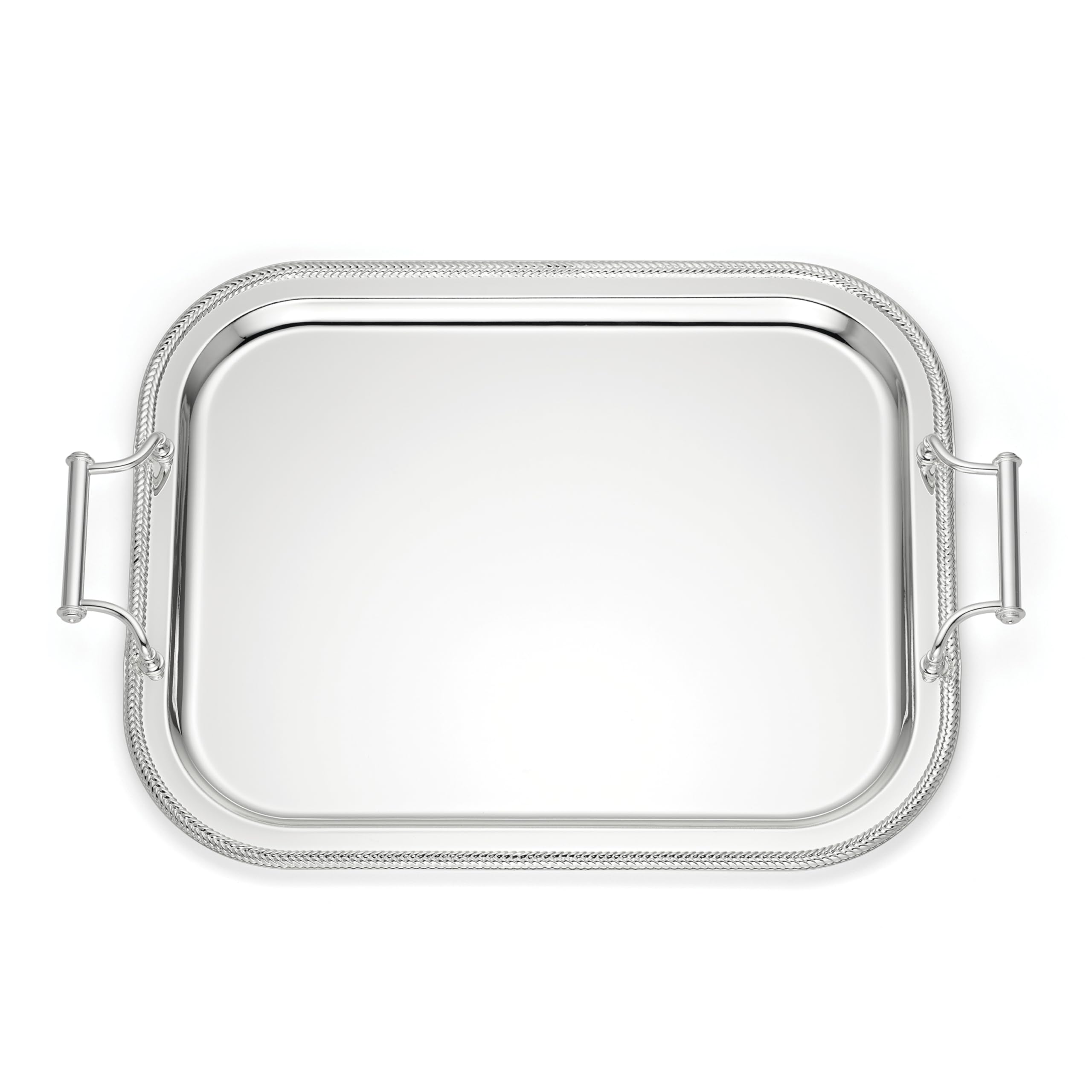 Reed And Barton 896102 Rectangle Silverplate Tray With Handles