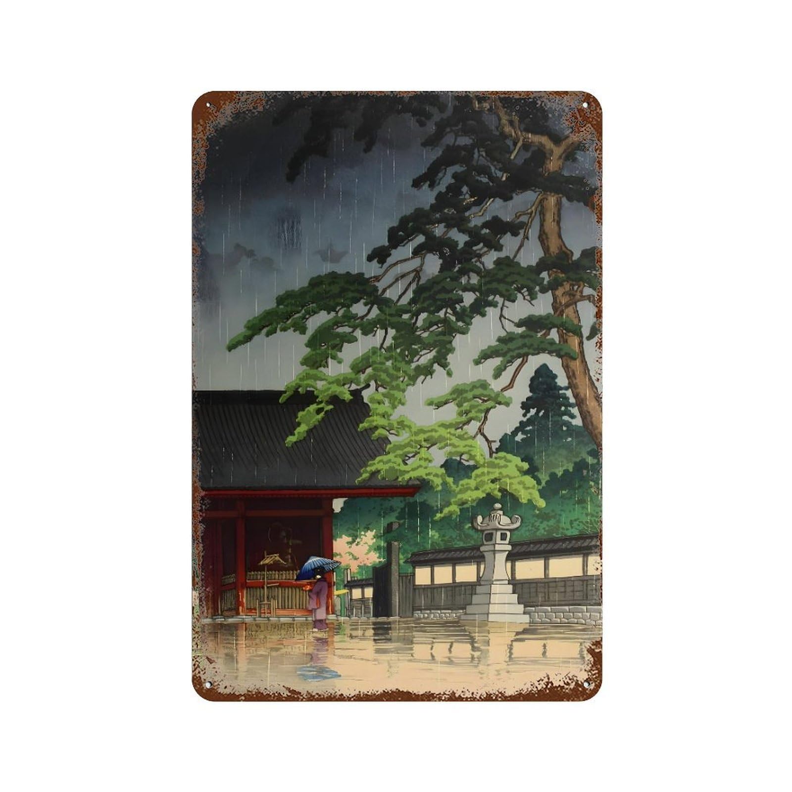 xiaoxiaoshen Artist Kawase Hasui (15) Wall Decor Art Metal Tin Poster Modern Home Decor Art Home Bar Shop Decorations Vintage Sign 30x20cm