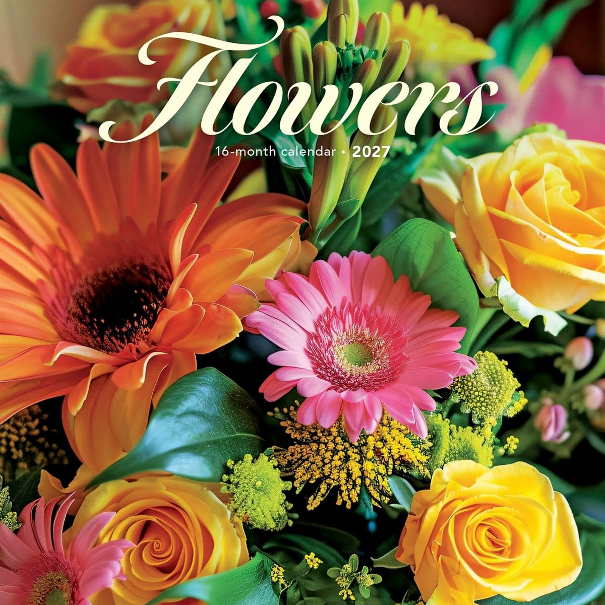 Flowers Mini Calendar 2027, Wall Calendars, Month To View, Lifestyle, Gift
