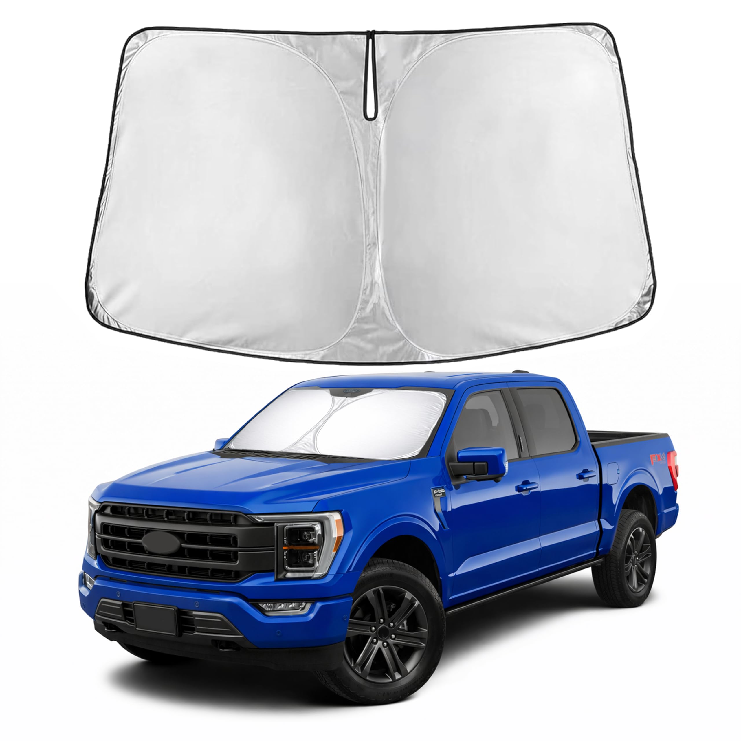 EcoNour Windshield Sunshade Compatible for Ford F-150 2021–2024 2025 2026