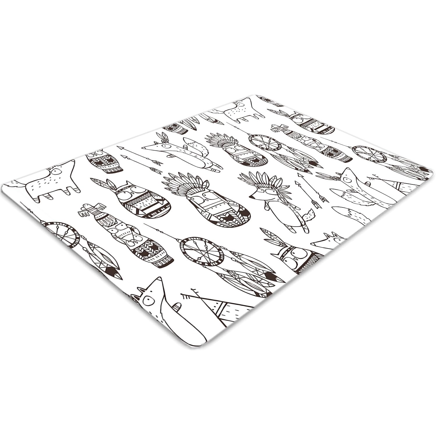Tapis de chaise 140x100 cm en PVC rectangulaire transparent pour sol