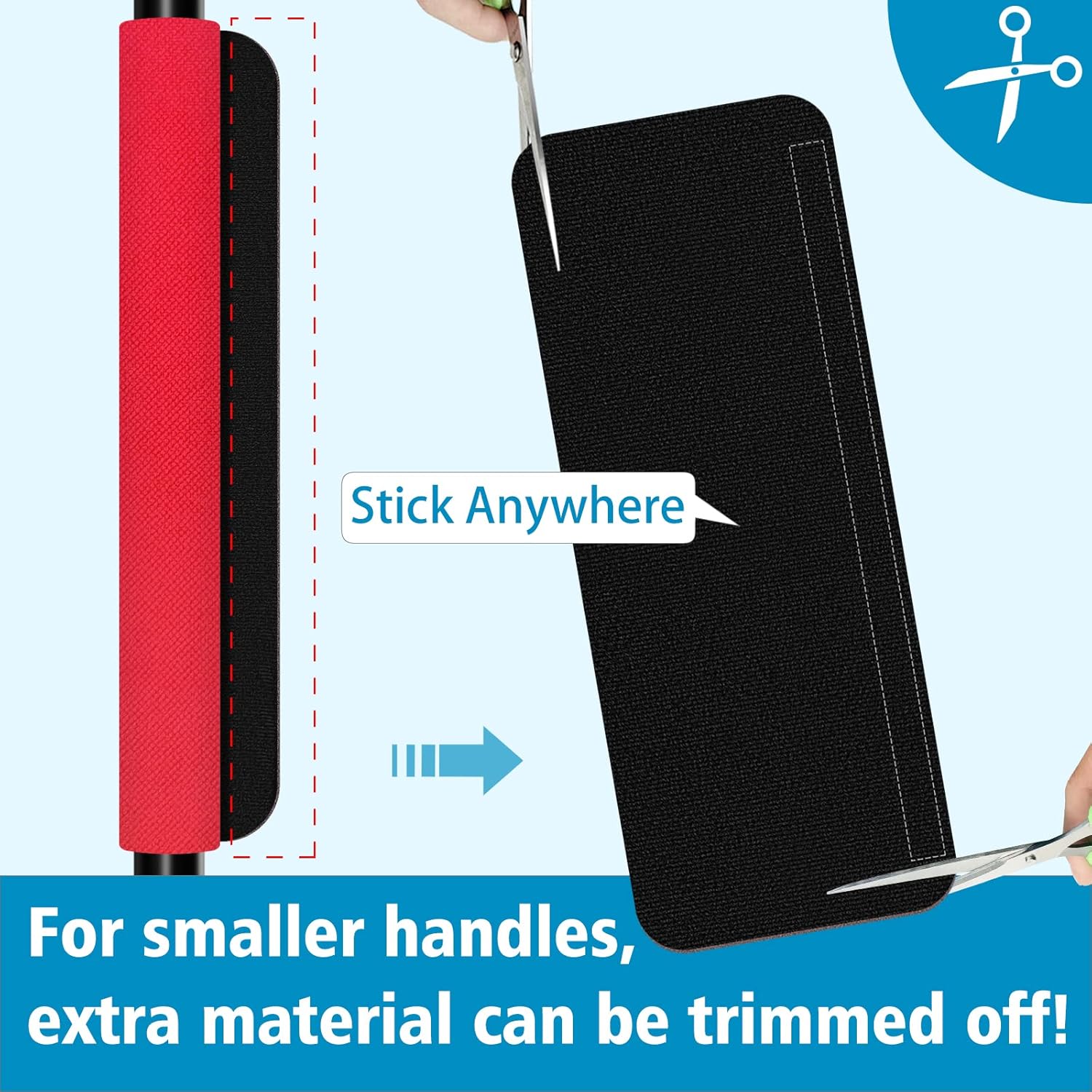 Refrigerator Door Handle Covers, Set of 5, Keep Your Kitchen Appliance Clean from Smudges, Drips, Food Stains, Oil, Handmade Decor Protector for Fridge, Ovens, Dishwashers (Red) thumbnail