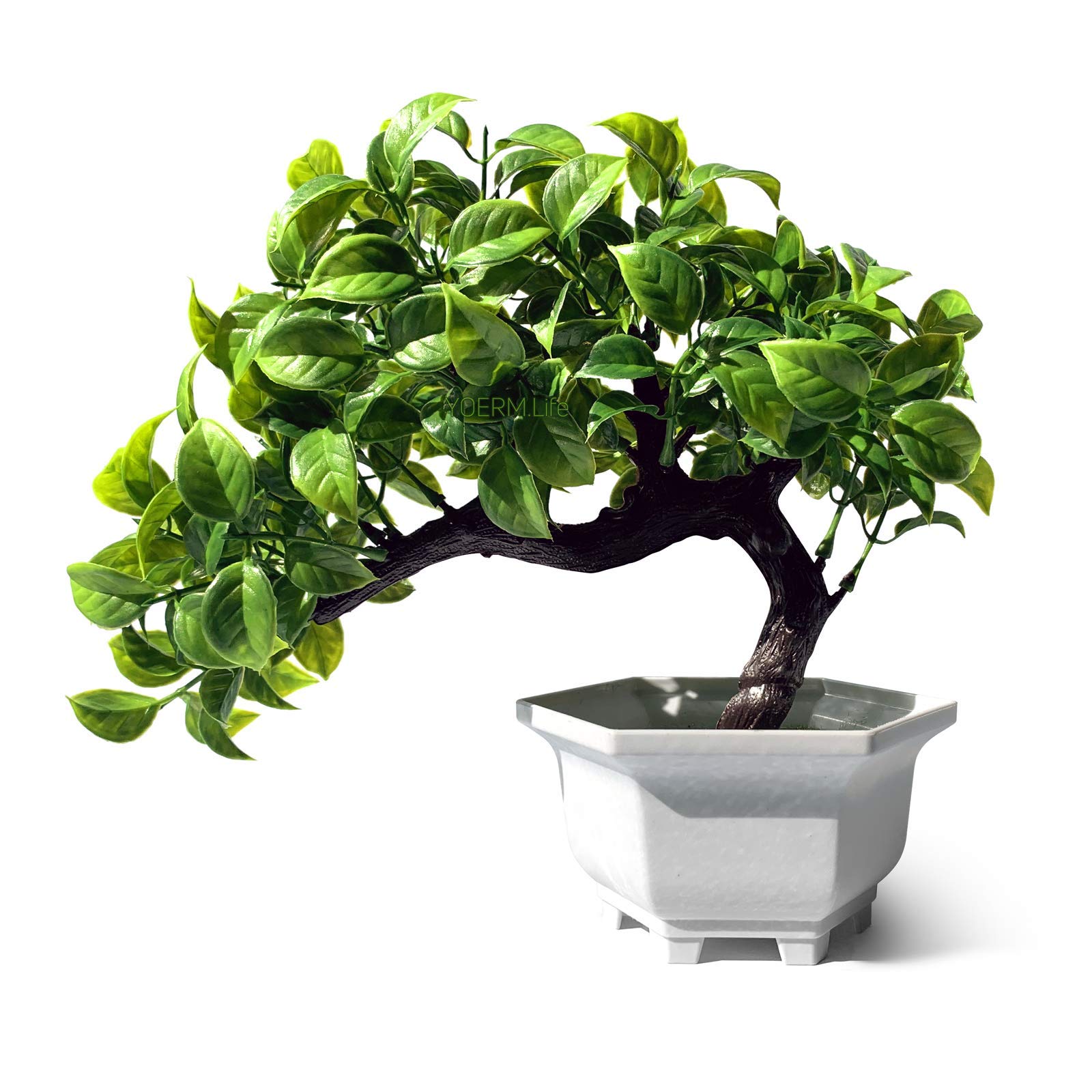 yoerm Artificial Bonsai Tree Fake Plants Greenery for Home Office Desk Wall Book Shelf Decor Room Decor