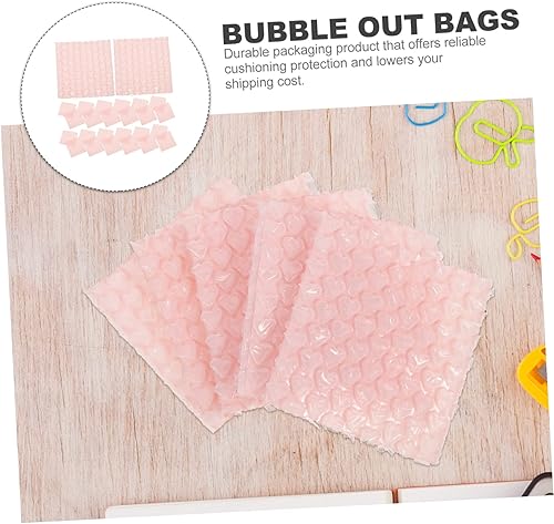 Miniatura 7 de MAGICLULU Doble pared por 60 bolsas de envoltura en forma de corazón para envío de correo y protección