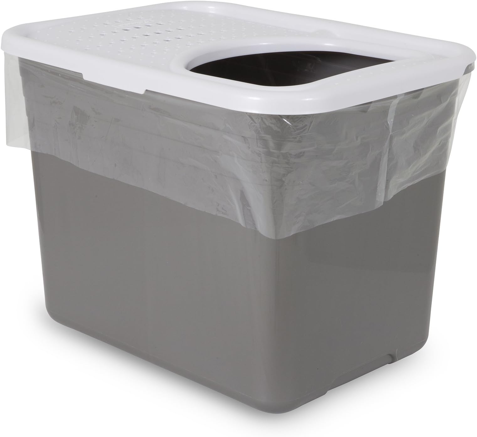 Petmate TOP ENTRY LITTER PAN LINERS Dark Grey 8 Count (Pack of 1)