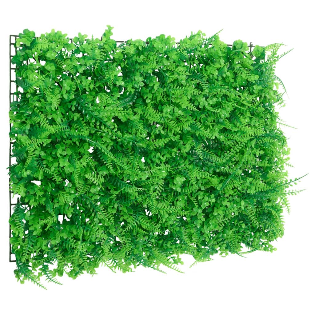 Künstlicher Farn Sichtschutzzaun 24 Stk. Grün 40x60 cm, Kunsthecke aus PE für natürliche Optik, pflegeleichte Farnhecke für Garten, Sichtschutz und Dekoration für Außenbereich