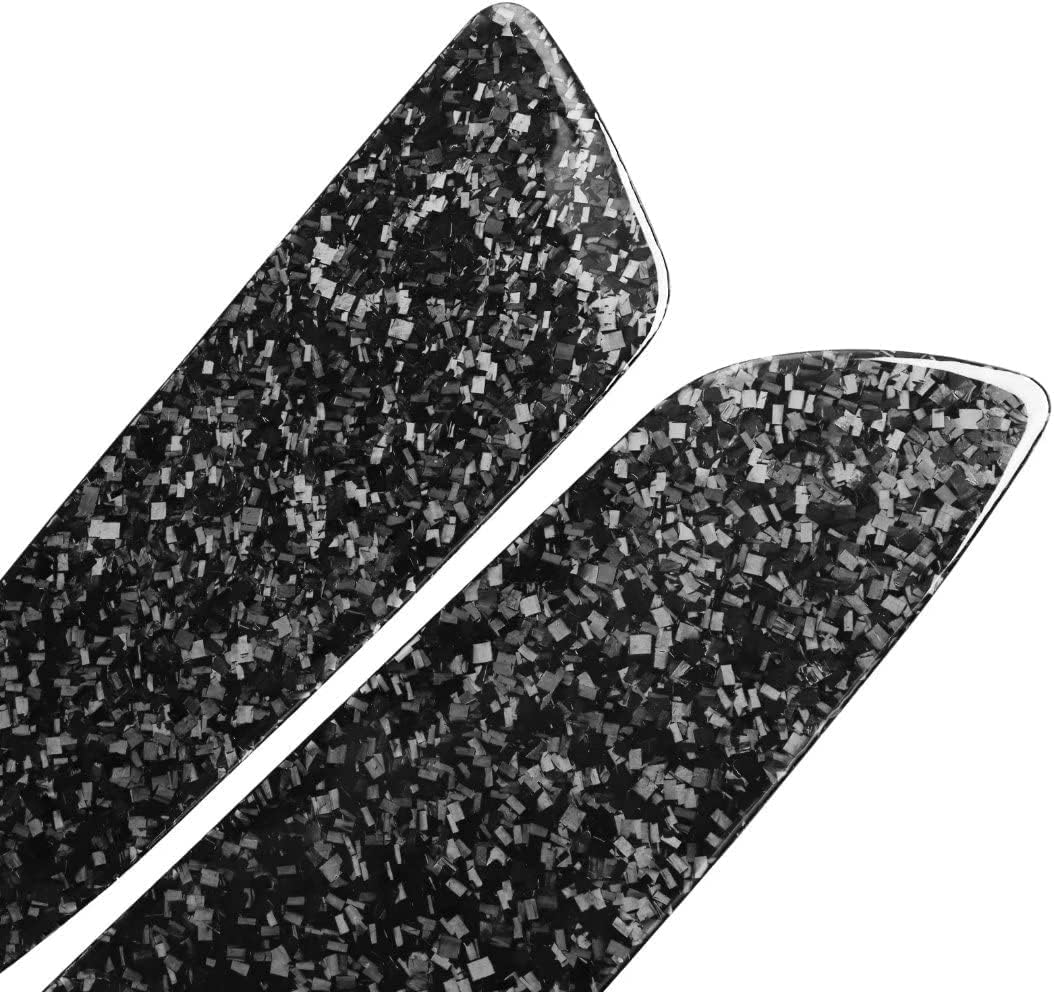 2pc/Set Forged Real Carbon Fiber Car Interior Accessories Rear Door Panel Trim for Ford Mustang 2015-2022