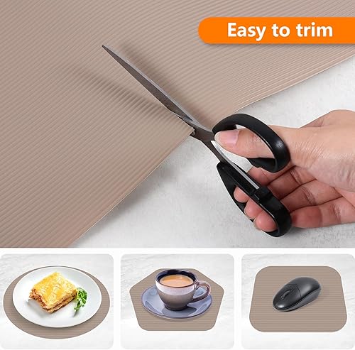 Miniatura 6 de Revestimientos de estantes para gabinete de cocina forro impermeable para cajones material EVA no adhesivo tapete para armario alfombrillas para