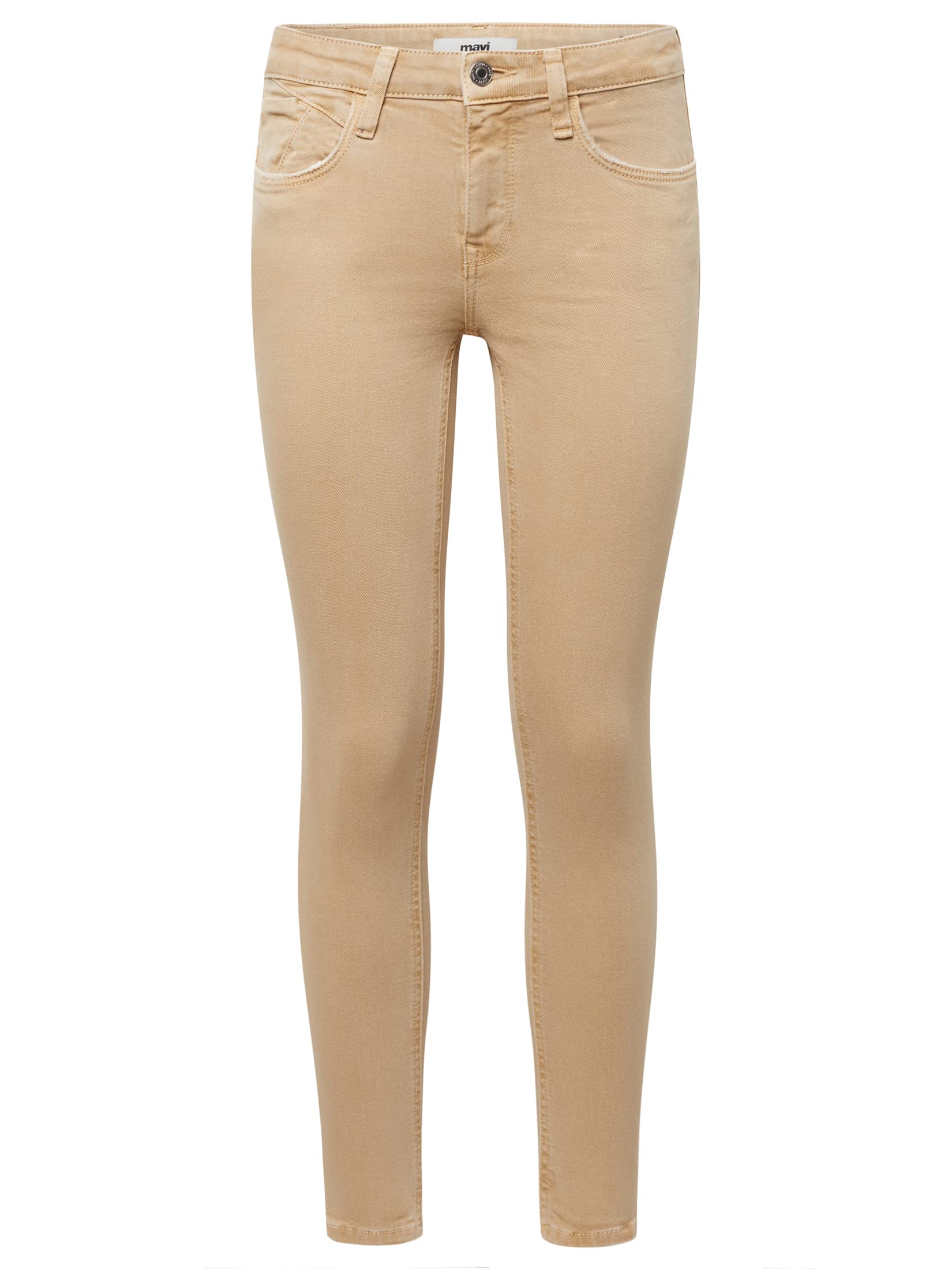 Mavi Women's Adriana Jeans, Beige, 26W x 32L