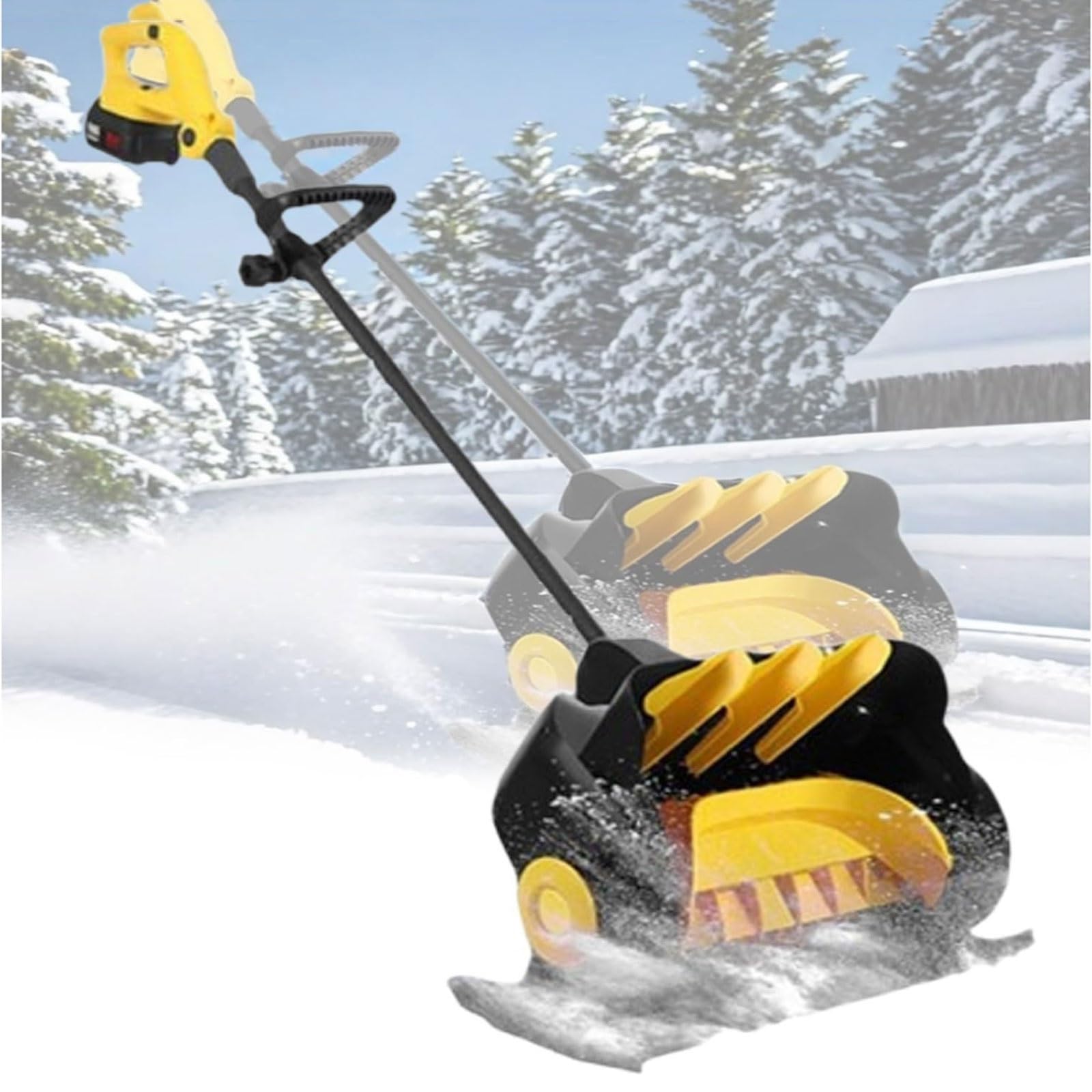 Pelle à neige électrique sans fil de 41cm avec batterie pour déneiger les trottoirs