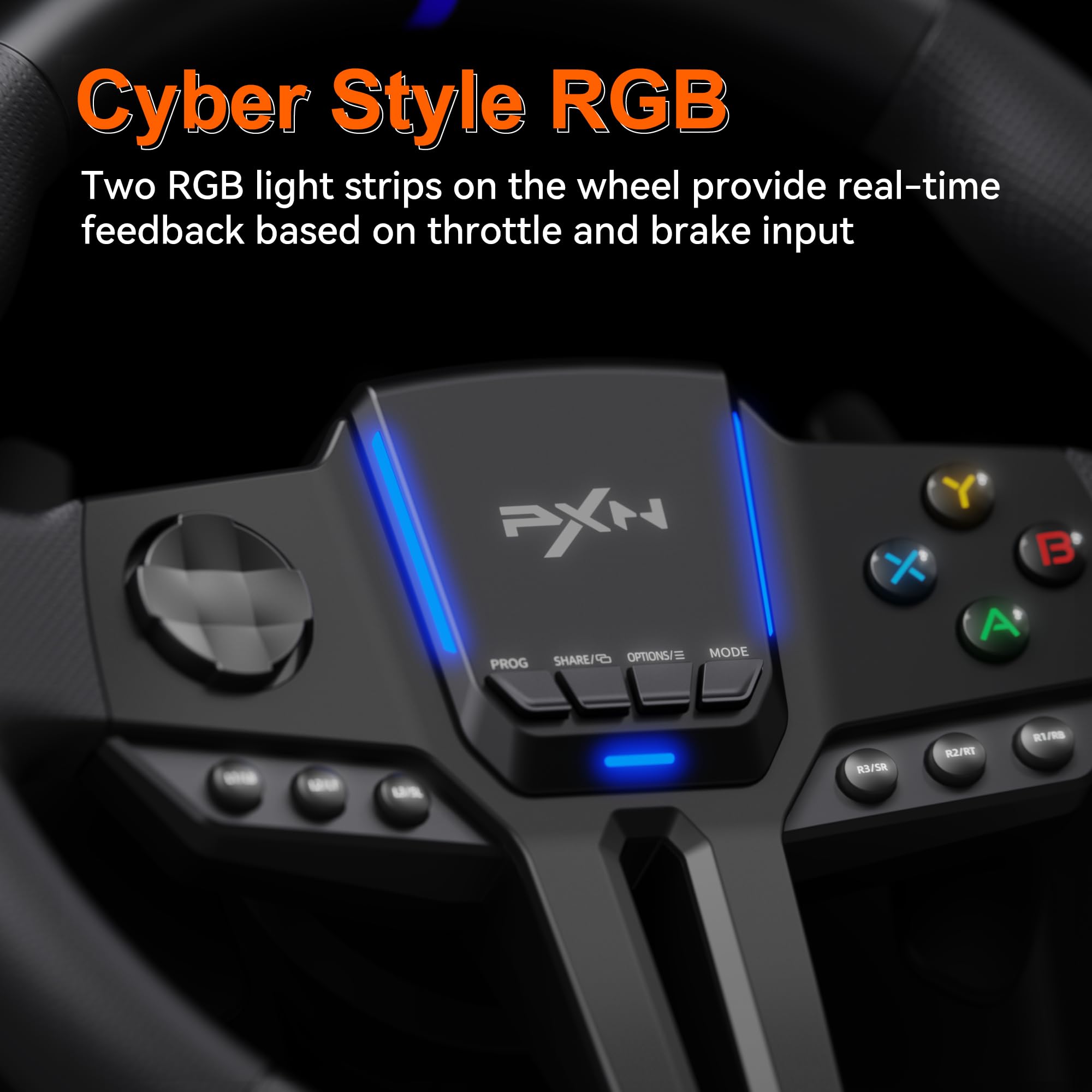 PXN Volante de carreras para PC, V900 GEN2, universal, USB, para coche, Sim, 270/900 grados, con pedales, para PC, PS3, PS4, Xbox One, Xbox Series X/S, Switch