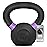 Yes4All Powder Coated Kettlebell, 13 lb Cast Iron Core Kettlebells with Non-Slip Handle & Flat Bottom for Conditioning, Heavy Duty for Strength Training - Single, Purple