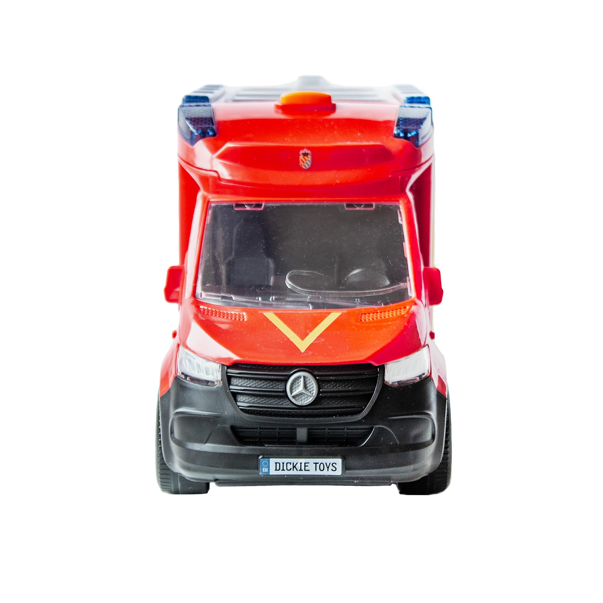 Dickie Toys - Centro di controllo delle emergenze UME, 35 cm, luce e suono, apertura delle porte, Furgone Veicolo Giocattolo Bambini Ragazze a partire dai 3 anni (203716025SI5)