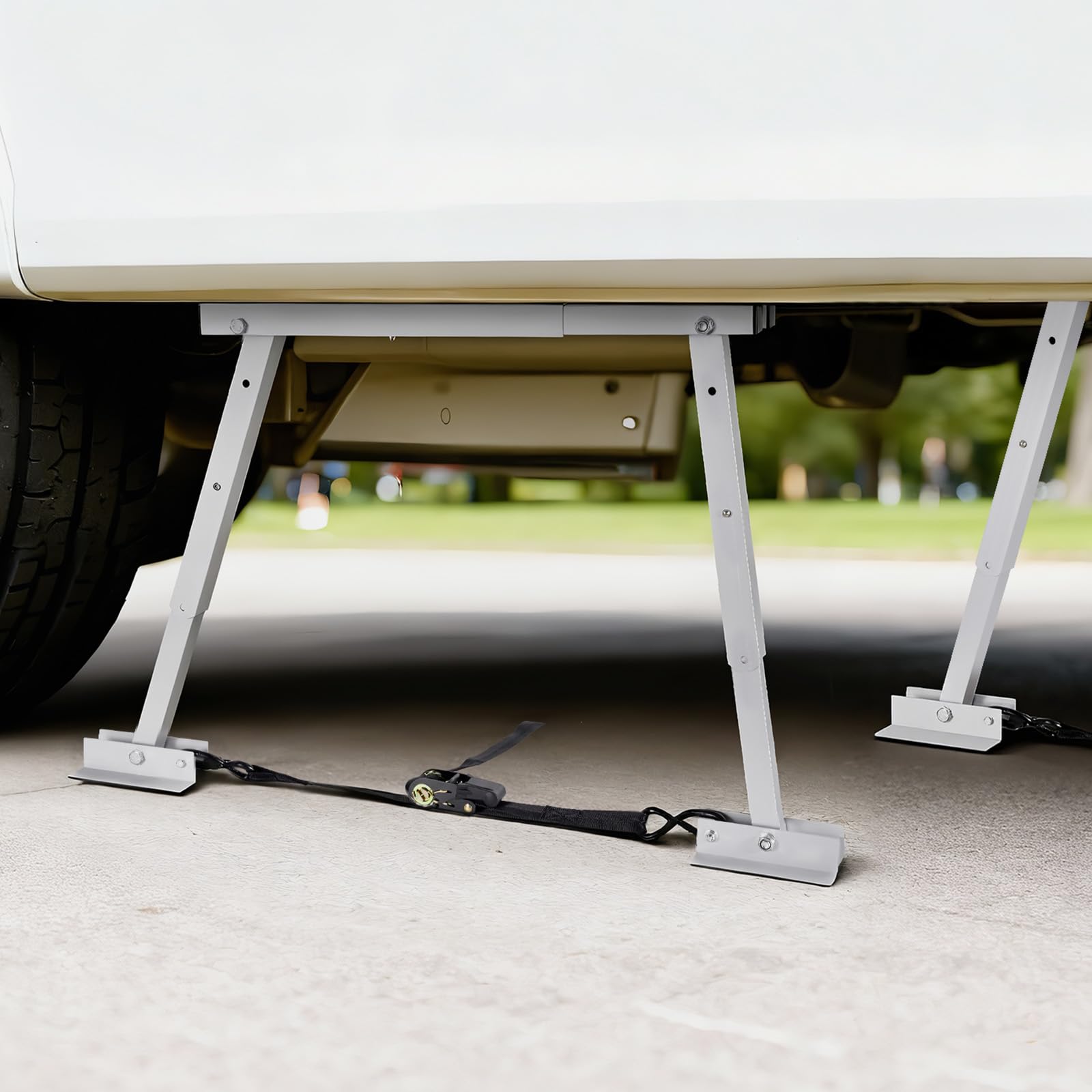 VEVOR Wohnmobilstabilisator Stoßstangenstabilisator für Anhänger Wohnmobile Sattelauflieger, faltbar, höhenverstellbar 304,8-711,2 mm, reduziert das Wackeln des Wohnmobils, 2 STK.
