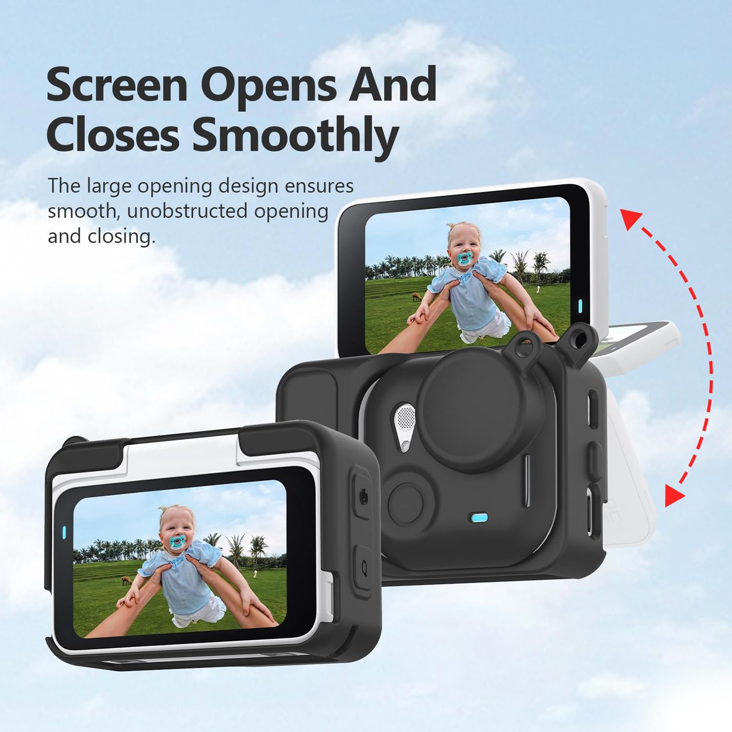 PULUZ Pokrowiec ochronny do Insta360 GO Ultra Action Pod, silikonowa osłona z paskiem, akcesoria do samodzielnej kamery Insta 360 GO Ultra