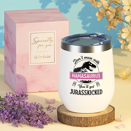 Miniatura 4 de Fimibuke Regalos para mamá de parte de hija, hijo, niños, vaso de vino de 12 onzas, regalos de cumpleaños para mamá, ella, madre, suegra, esposa,