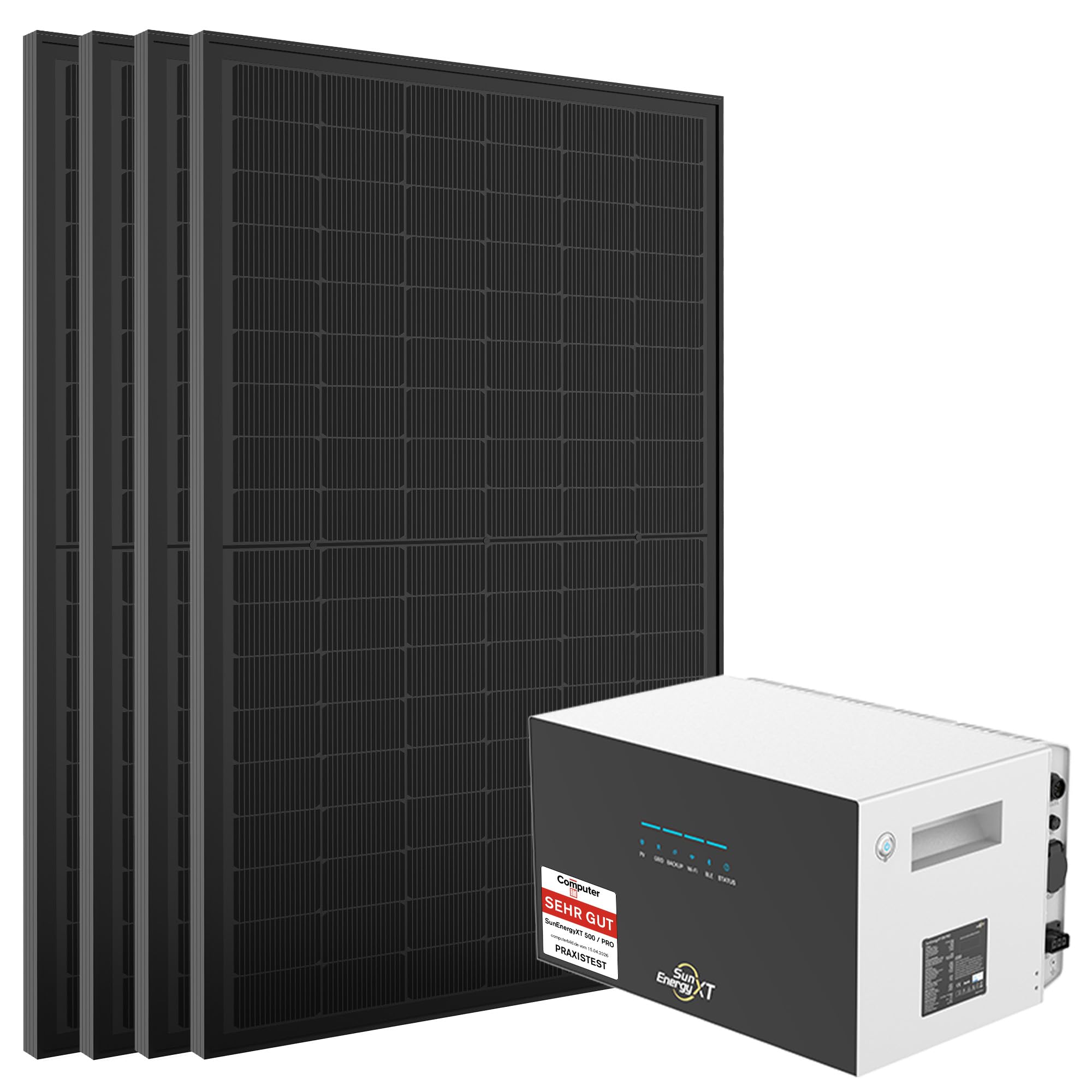 Balkonkraftwerk 2000W mit 5kWh Speicher SunenergyXT 500 PRO
