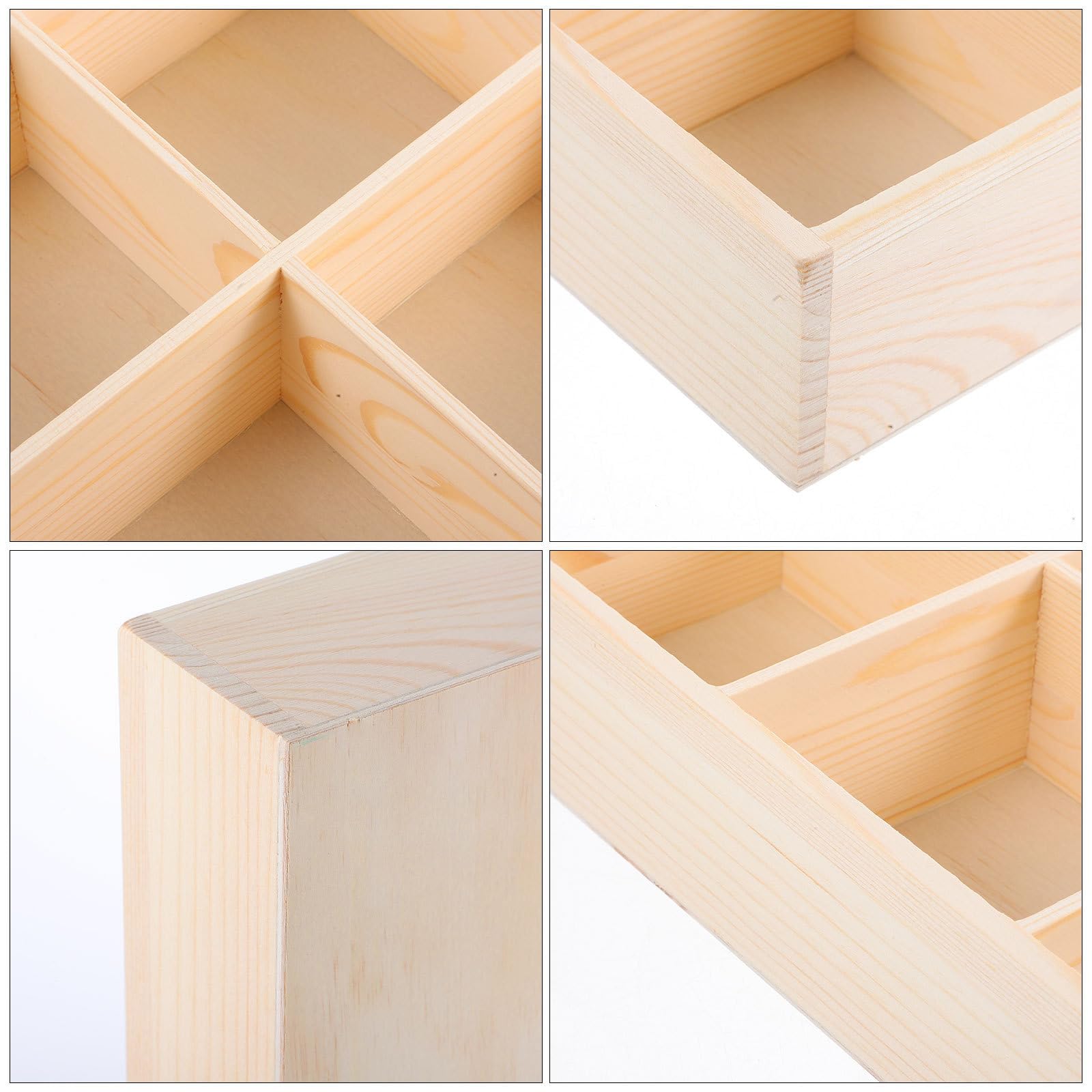 PRETYZOOM Organizador de Escritorio de Madera con Múltiples Compartimentos