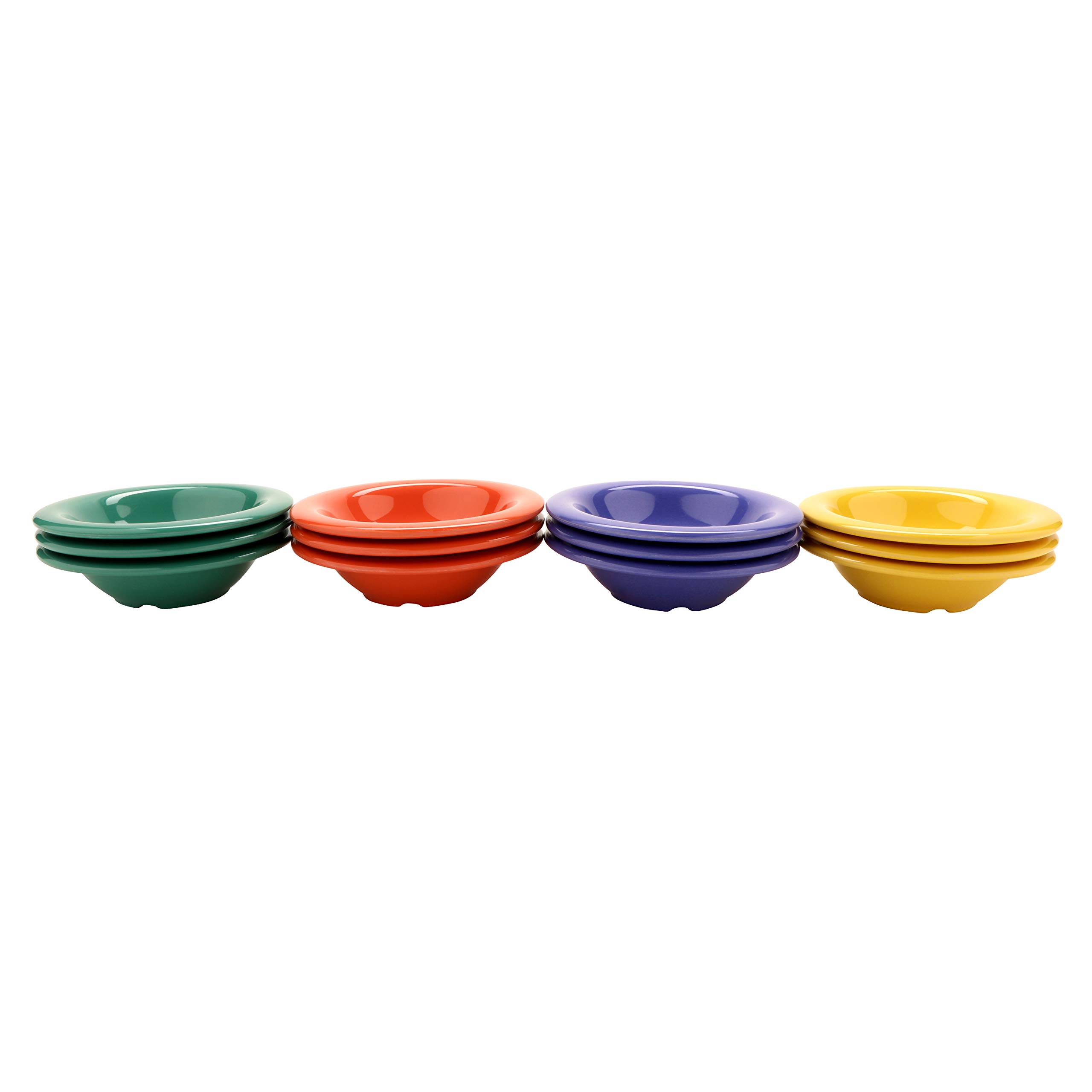 G.E.T. Enterprises - Cuenco, 8 ounce, colores variados, 12