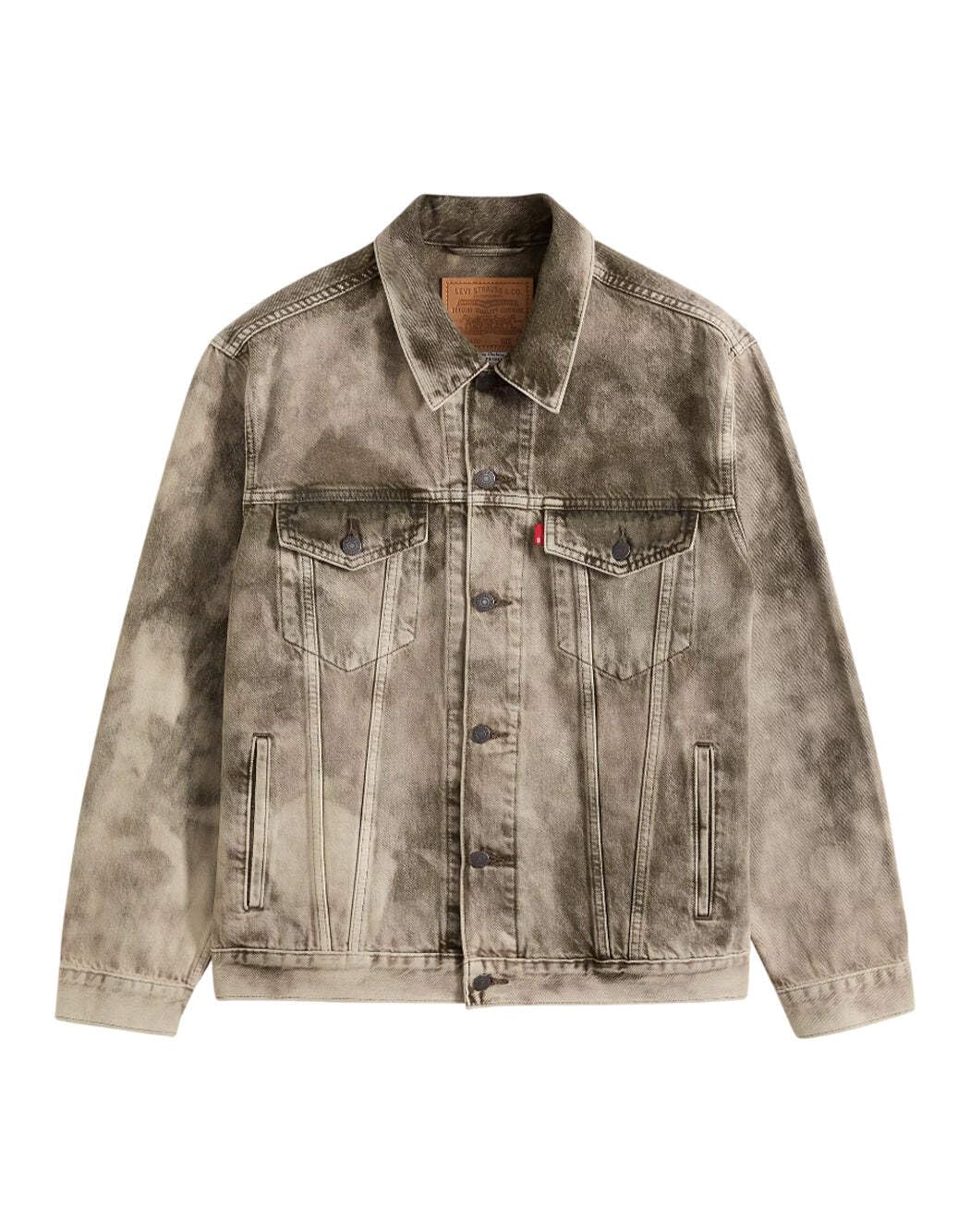 Levi's Kurtki jeansowe męskie brązowe A5782-0084