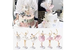6 Pcs Ballerina Girl Cake Toppers
