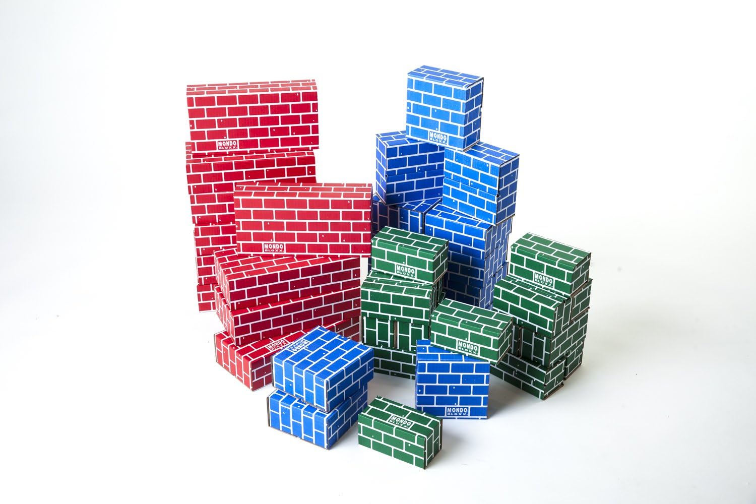 Mondo Bloxx 40 Piece Brick Block Set USA Made (Assorted Sizes)