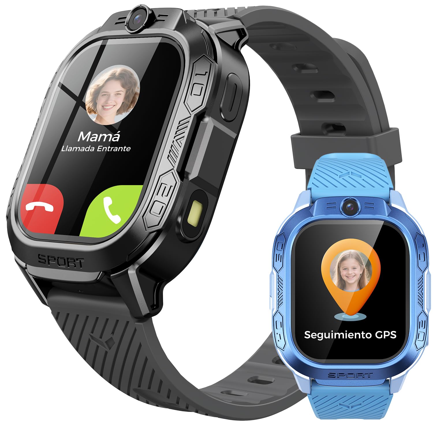 Reloj Inteligente para Niños con GPS y Teléfono – Smartwatch AI ChatGPT con Videollamadas, Chat de Voz, SMS, WiFi, 47 Juegos, Modo Escuela, 4 Modos Deportivos, Regalo para Niños desde 4-13 Años (Gris)