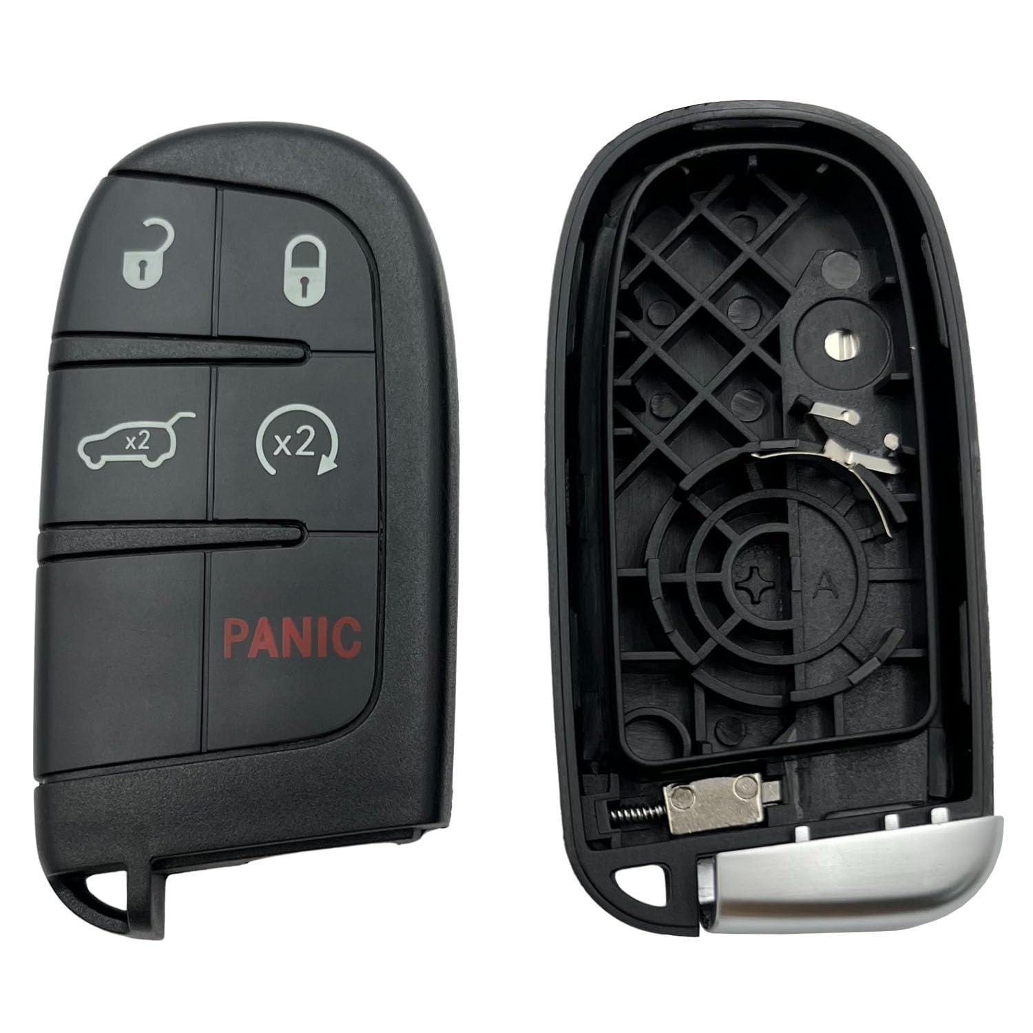 WKIOERAD Replacement Keyless Entry Remote Smart Key Fob Shell Case Fit for Jeep Grand Cherokee Dodge Challenger Charger Dart Durango Journey Chrysler