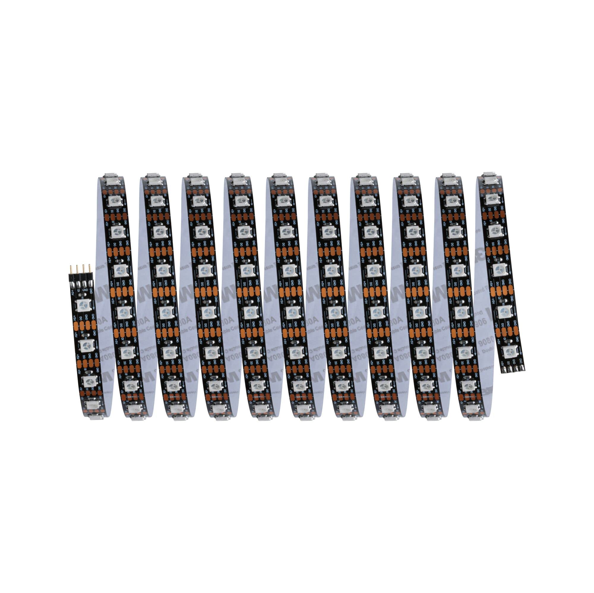 Paulmann 78887 Strip LED Set 3 m Dynamic Rainbow RGB IP20 12V DC incl. 1x5 Watt dimmerabile bianco plastica 5 W, 3m