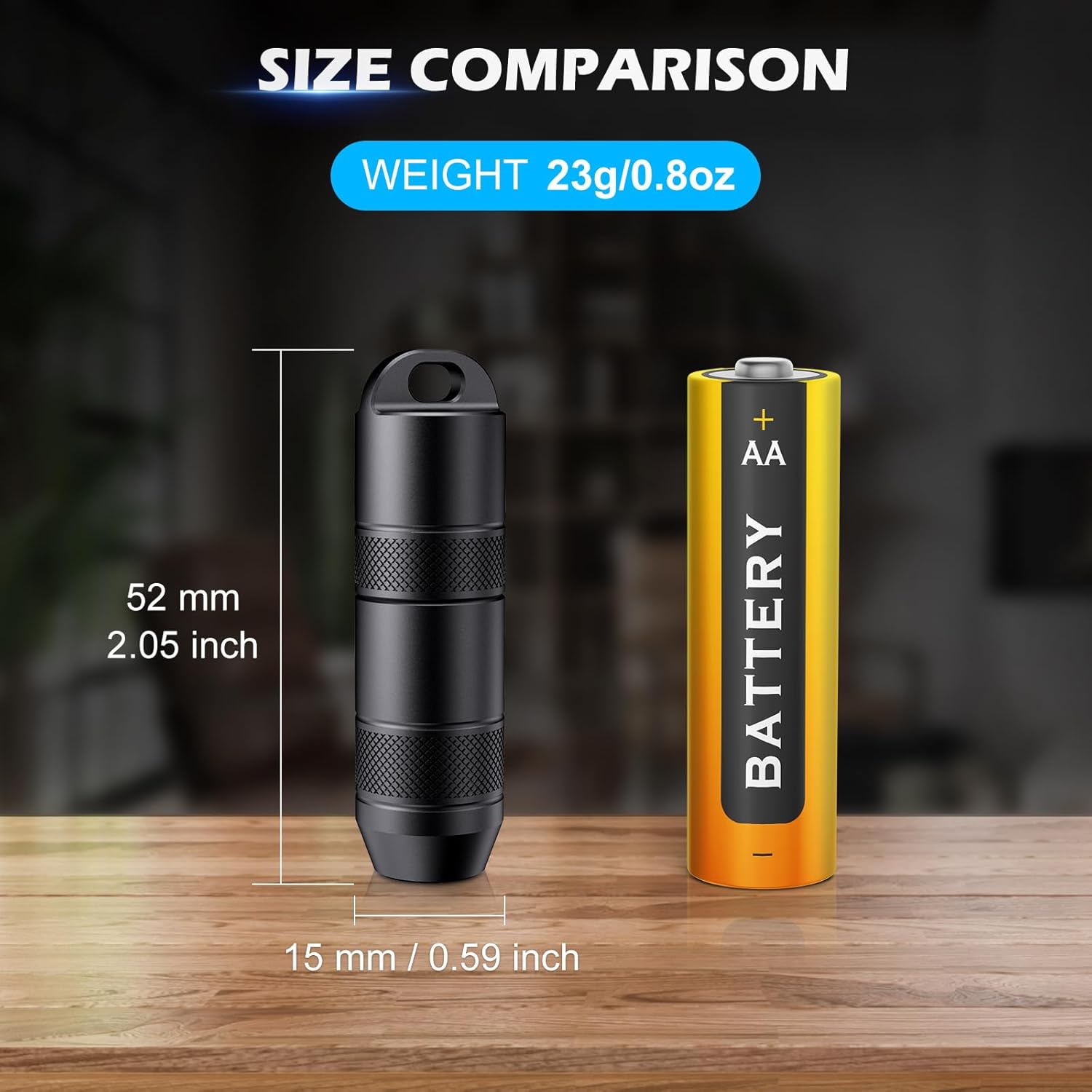 Mini X1 Rechargeable Keychain Flashlight - Quick Release, Magnetic Base, USB-C Fast Charge, Mini EDC Key Ring Light, 100 Lumens Compact Flashlight, Black - Image 6