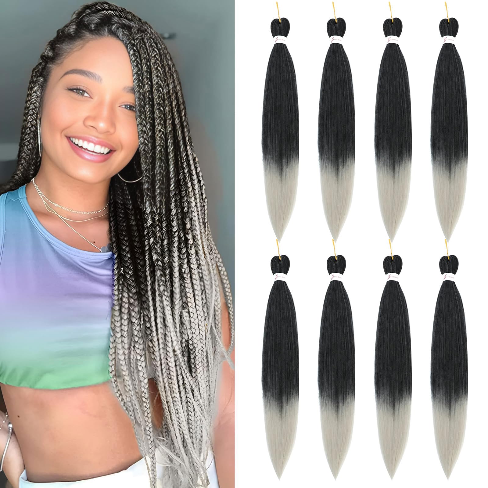 Easy Braid Pre stretched Braiding Hair Extensions