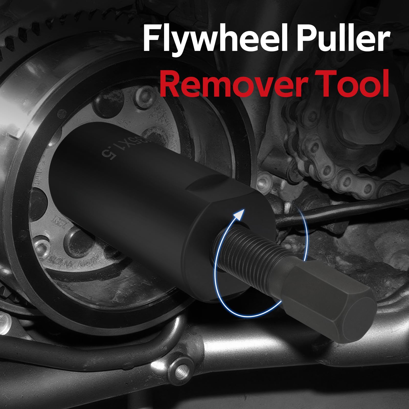 fpjクローラー零　monkalureworks JAVIK Flywheel Puller Remover Tool M35x1.5 for Yamaha Big Bear