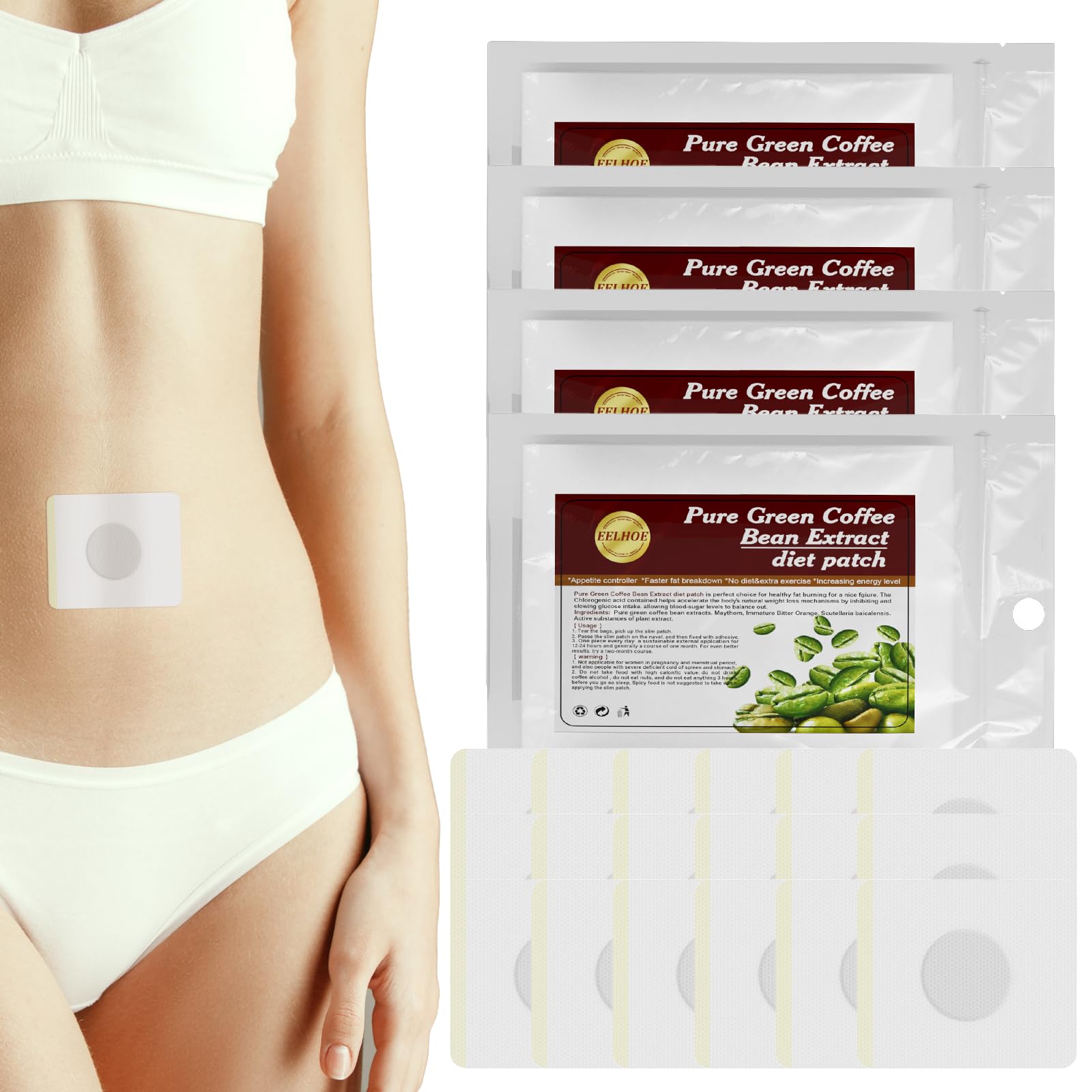 Leogony120pcs Slimming Patches, Detox Slim Patch for Fat Loss