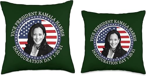 Miniatura 3 de Vice President Kamala Harris Apparel Vicepresidente Kamala Harris MVP Día de Inauguración 1-20-21 Throw almohada, 18x18, Multicolor