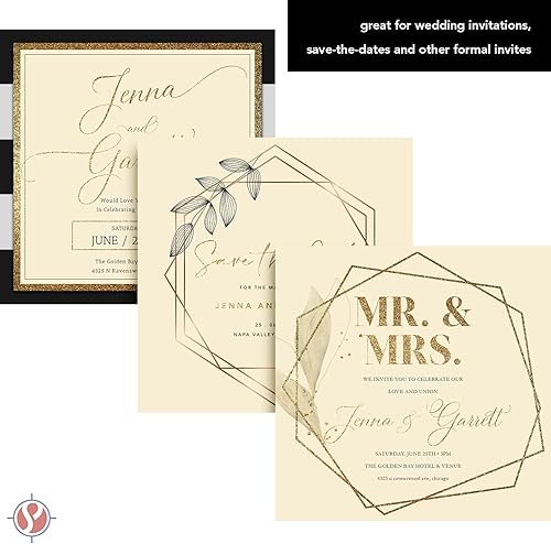 Miniatura 2 de Papel de cartulina color crema, 11 x 17 pulgadas, tabloide o libro mayor, 50 hojas por paquete, cubierta lisa de 80 libras (216 gsm)