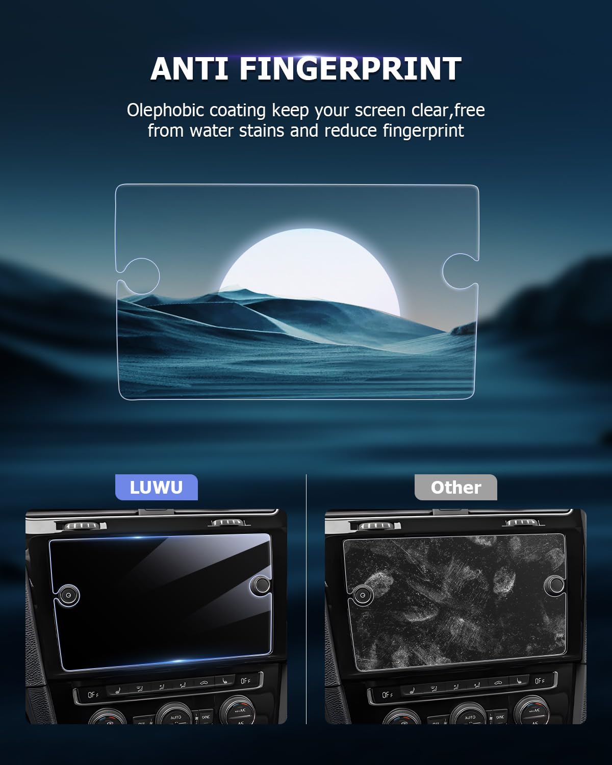 LUWU Displayschutzfolie Aus Gehärtetem Glas Für VW 8-Zoll Discover Media Navi (T-Roc, Golf 7, Tiguan 2, Passat B8) – 9H Kratzfest, Anti-Fingerprint