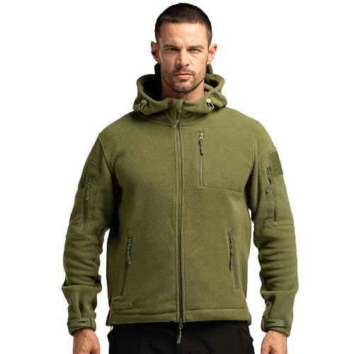 BAERSkin Tactical Fleece Hoodie for Men 330gsm - Full Zip