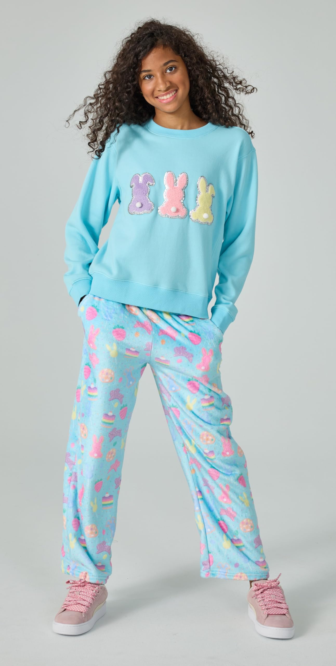iscream Pantaloni in pile morbidi e setosi con stampa audace - Collezione Bake Shop Collection