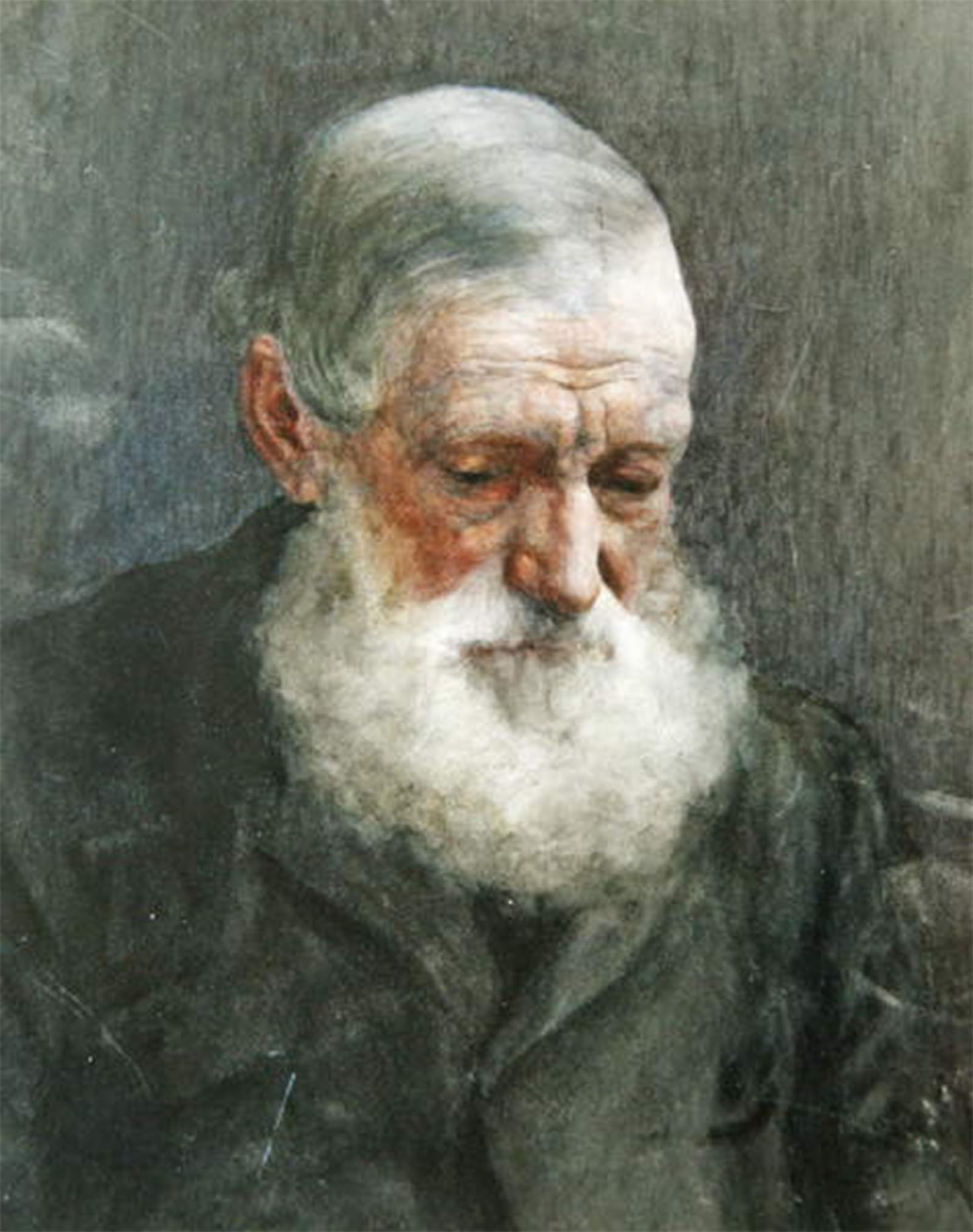 ARTXLXXBN Famous Painting Art Wall Decor Abstract Art Picture Portrait of a Bearded Gentleman by William Wainwright Animal Pictures for Home Decor 60x90cm
