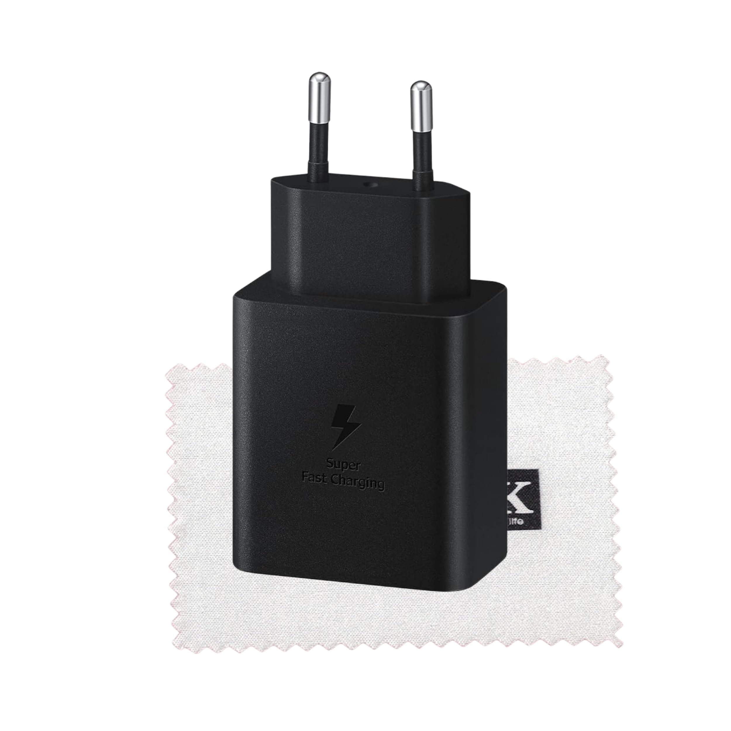 Caricabatterie originale da 45W per Samsung Galaxy S23 Ultra S20 Ultra 5G S10 Lite Note 10 Note 10 Plus Tab S7 Tab S7 Plus Cavo di ricarica rapida da 1,8 m con panno per la pulizia dello schermo Shlok