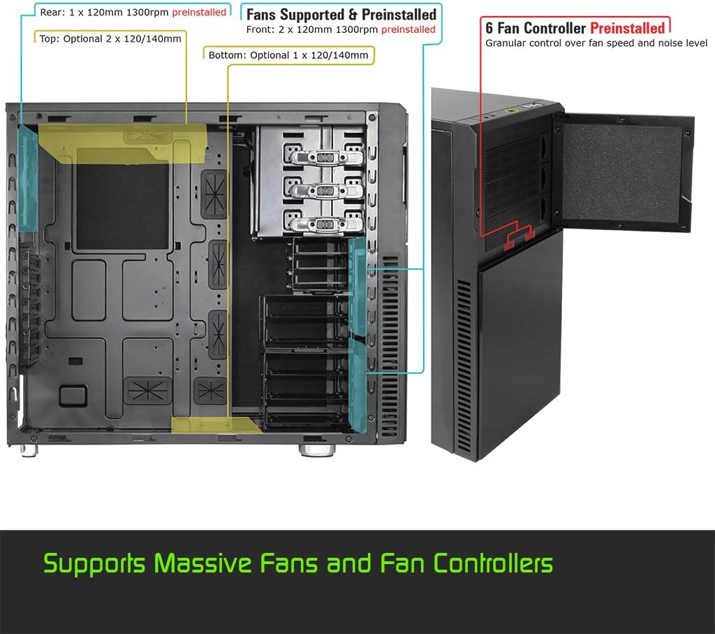 Deep Silence 3 Compact Mid Tower ATX Case Beginner Friendly