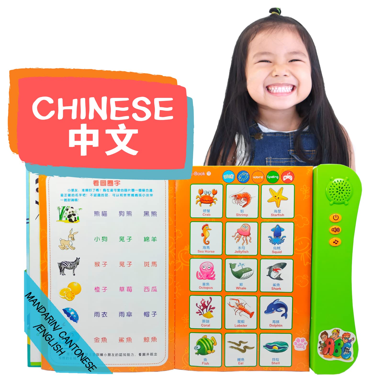Buy ZeenKind Chinese English Interactive Sound Book to Learn Mandarin