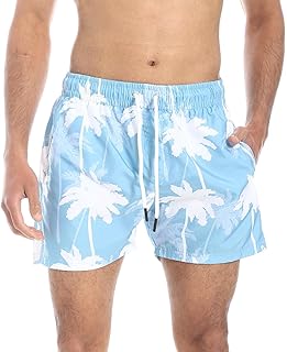 شورت سباحة بقصة عادية ونقشة ذاتية للرجال من بافون