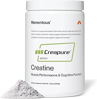 Momentous Creatine Monohydrate Powder - Creapure Creatine Powder - Supports Strength, Lean Muscle, & Recovery for Men & Women - NSF Certified for Sport - 5 g per Serving - 90 Servings