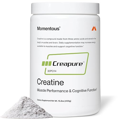 Momentous Creatine Monohydrate Powder - Creapure Creatine Powder - Supports
