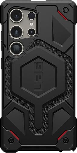Miniatura 4 de URBAN ARMOR GEAR UAG - Funda protectora diseñada para Samsung Galaxy S24 Ultra de 6.8 pulgadas, color negro, carga magnética, resistente, militar, a
